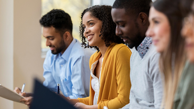 Group of students in a meeting
