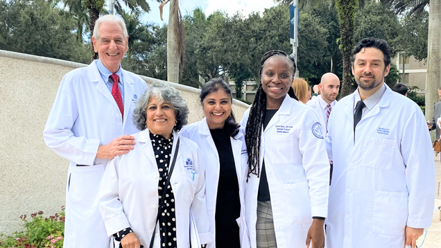 Departament gereatric workforce at white coat ceremony