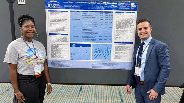 Two NSU people presenting at 2022 American Geriatrics Society Conference