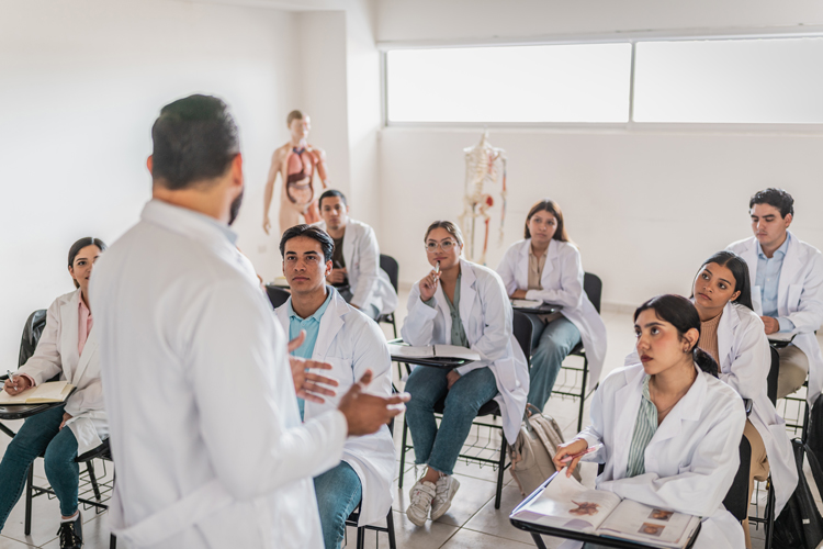 students listening to lecture