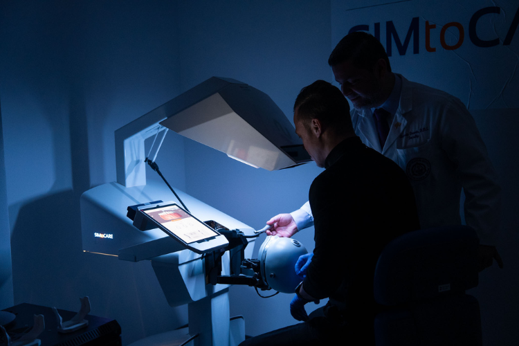 students-operating-medical-simulator