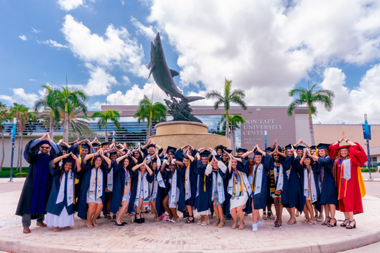 President 64 students doing fins up