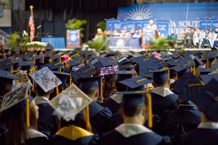 NSU students at commencement