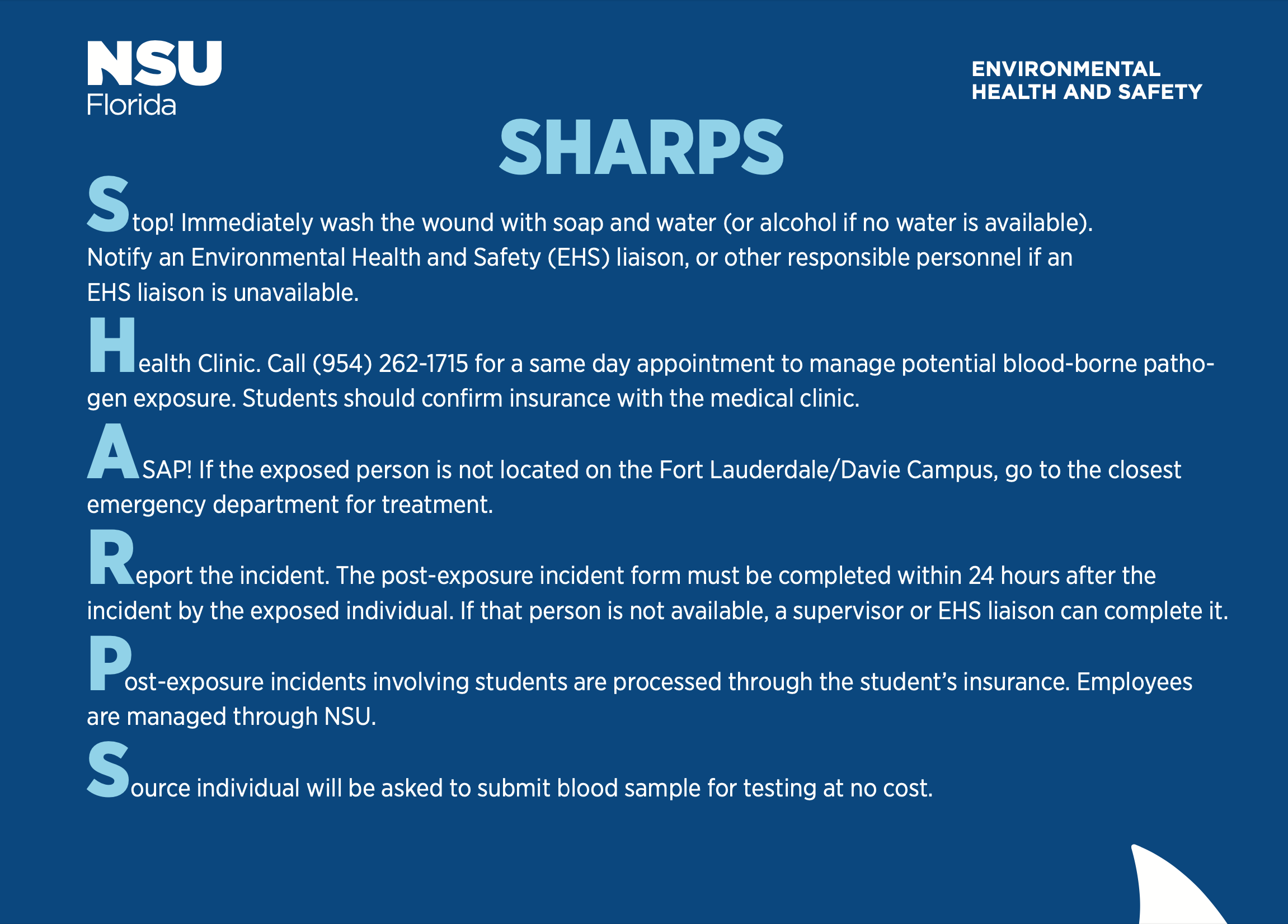 Sharps reference flyer