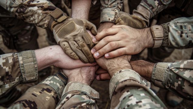 hands on top of each other