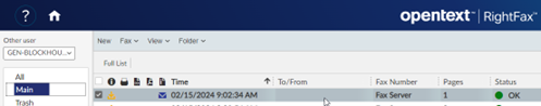 Fax list