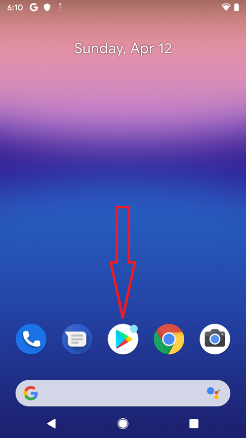 Open Google Play Store