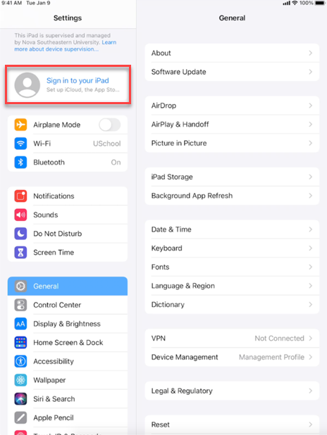Sign in to your device screenshot